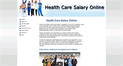 Desktop Screenshot of healthcaresalaryonline.com