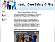 Tablet Screenshot of healthcaresalaryonline.com